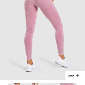 Gymshark pink marl seamless